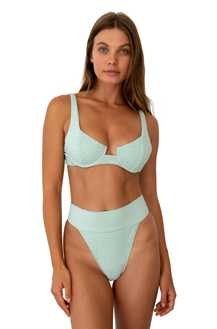 X Jessi Malay Noelle Top - (Seafoam Scrunch/Seafoam)