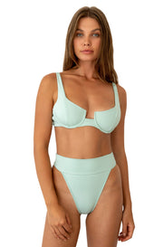 X Jessi Malay Noelle Top - (Seafoam Scrunch/Seafoam)