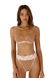 Sienna Top - (Zebra/Mocha)