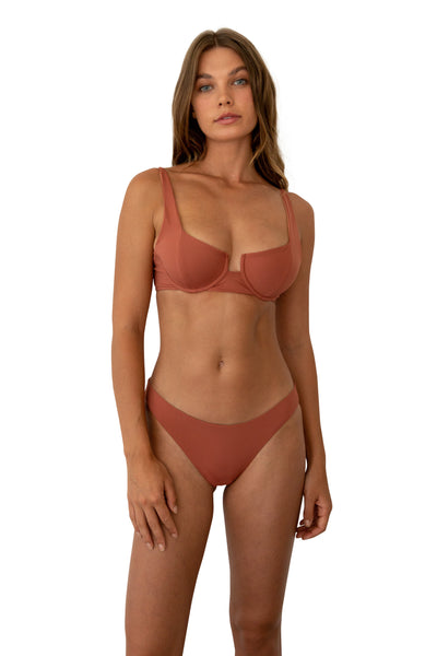 Noelle Top - (Spice/Peach)